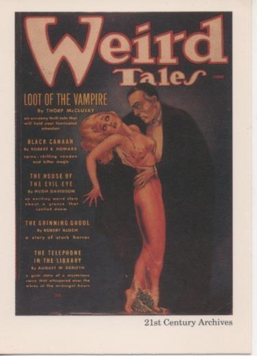 Cromo E002037: Trading Cards. Weird Tales nº 37, Loot of the Vampire