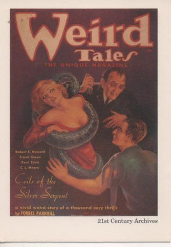 Cromo E002034: Trading Cards. Weird Tales nº 34, Coils of the Silver Serpent