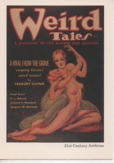 Cromo E002033: Trading Cards. Weird Tales nº 33, A Rival from the Grave
