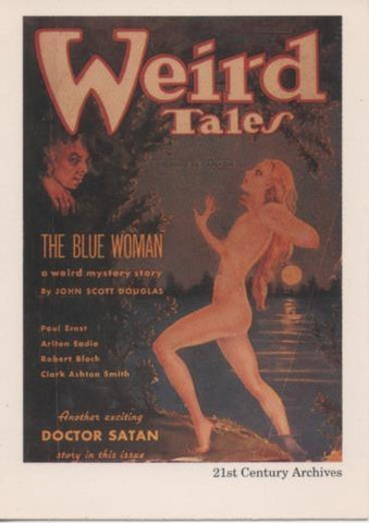 Cromo E002029: Trading Cards. Weird Tales nº 29, The Blue Woman