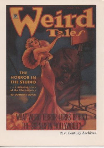 Cromo E002026: Trading Cards. Weird Tales nº 26, The Horror in the Studio