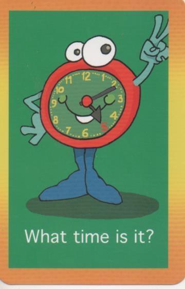 Cromo E001717: Cards. What time is it? 5:12