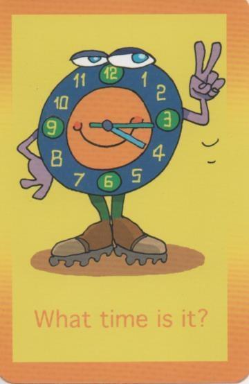 Cromo E001715: Cards. What time is it? 4:15