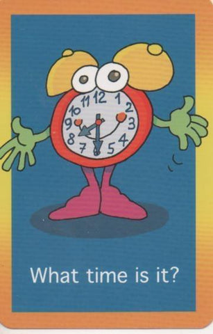 Cromo E001708: Cards.What time is it?. 8:30