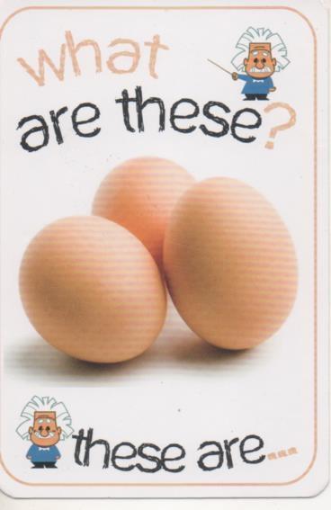 Cromo E001675: Cards. What is it?. Eggss