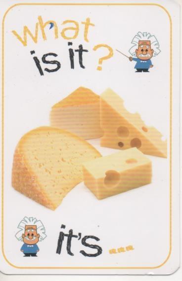 Cromo E001669: Cards. What is it?. Cheese