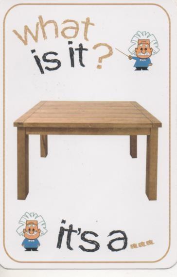 Cromo E001678: Cards. What is it?. Table