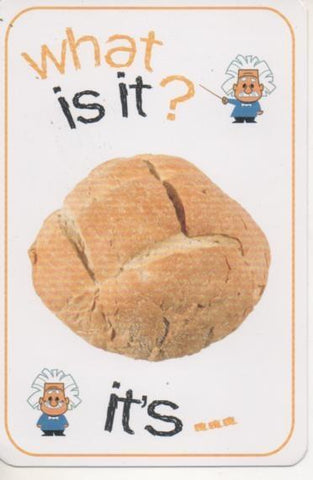 Cromo E001680: Cards. What is it?. Bread