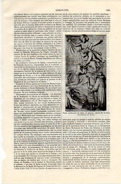 LAMINA V11124: Maria Medianera de todas las gracias