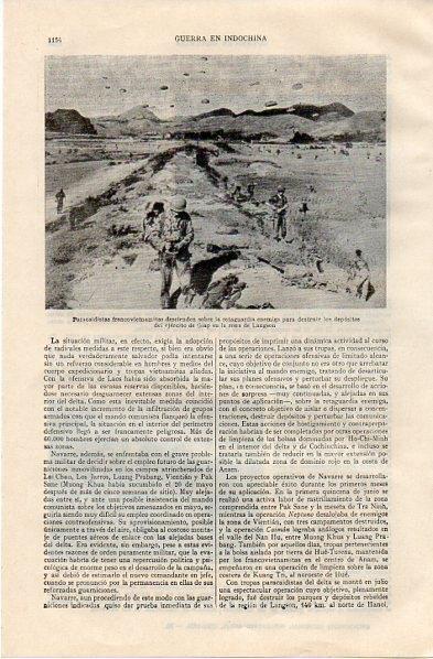 LAMINA V11103: Paracaidistas francovietnamitas en Langson
