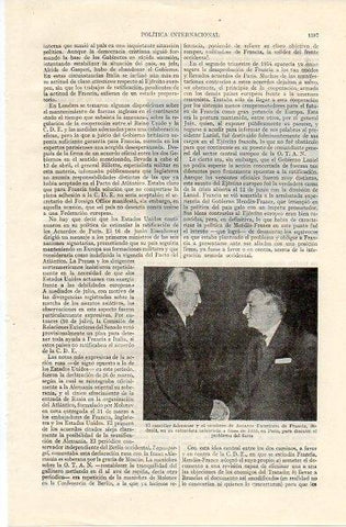 LAMINA V11162: Canciller Adenauer y Bidault en Paris