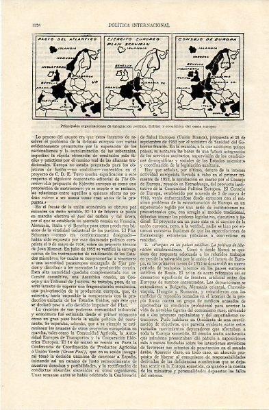 LAMINA V11157: Mapa de las organizaciones de integracion del oeste europeo
