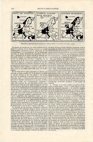 LAMINA V11157: Mapa de las organizaciones de integracion del oeste europeo