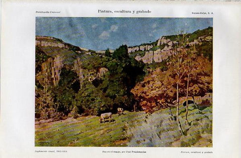 LAMINA V11142: Paz en el campo, por Jose Puigdengolas