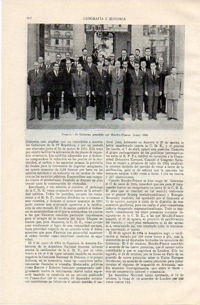 LAMINA V11049: El gobierno presidido por Mendes-France
