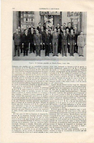 LAMINA V11049: El gobierno presidido por Mendes-France