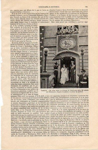 LAMINA V11056: Isabel II y el duque de Edimburgo