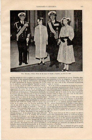 LAMINA V11057: Los reyes de Suecia en Londres en 1954