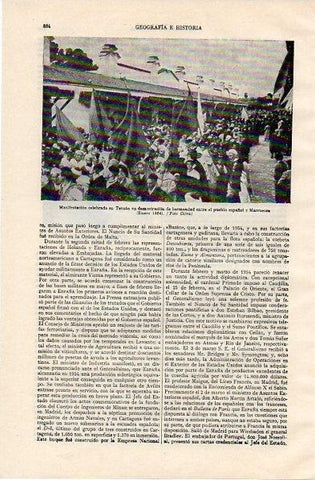 LAMINA V11027: Manifestacion en Tetuan en Enero de 1954
