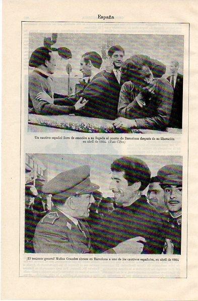 LAMINA V11029: Llegada de cautivos a Barcelona en abril de 1954