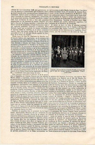 LAMINA V11032: Franco y el General Trujillo en Junio de 1954