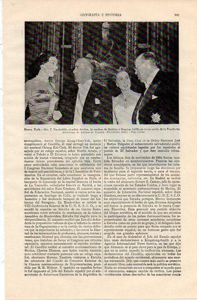 LAMINA V11038: Recepcion en la Fundacion Americana de Amigos de España