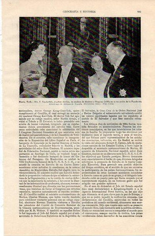 LAMINA V11038: Recepcion en la Fundacion Americana de Amigos de España