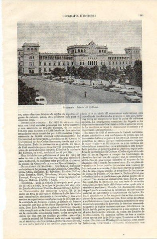 LAMINA V11060: Palacio del Gobierno de Guatemala