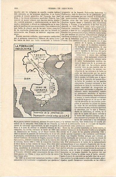 LAMINA V11083: Mapa de la Federacion Indochina