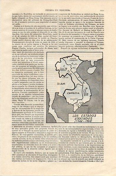 LAMINA V11089: Mapa de los Estados Asociados en 1948-1954