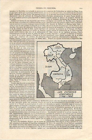 LAMINA V11089: Mapa de los Estados Asociados en 1948-1954