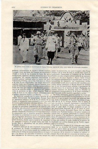 LAMINA V11094: El general Salan y el rey de Laos en Luang Prabang