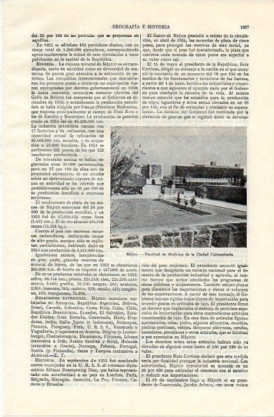 LAMINA V11073: Facultad de Medicina de la ciudad Universitaria de Mejico