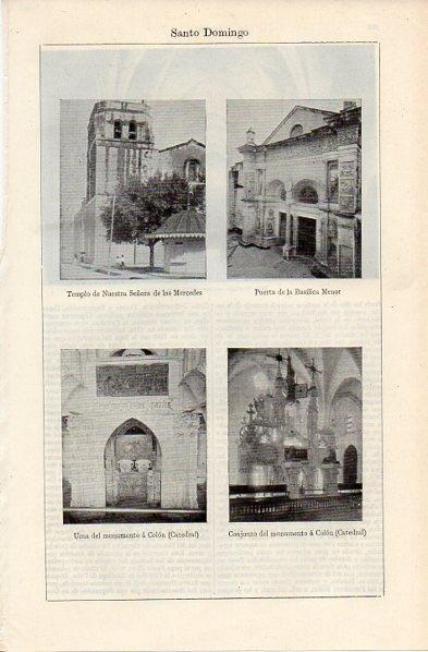 LAMINA V11270: Monumento a Colon en Santo Domingo, Republica Dominicana