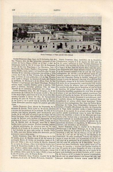 LAMINA V11269: Vista parcial de Santo Domingo