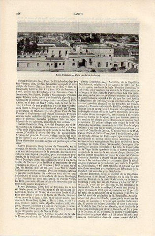 LAMINA V11269: Vista parcial de Santo Domingo