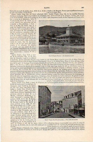 LAMINA V11283: Desembarcadero de la Isla de Santo Tomas
