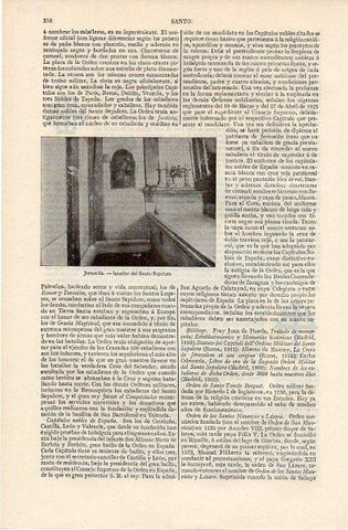 LAMINA V11268: Interior del Santo Sepulcro de Jerusalen