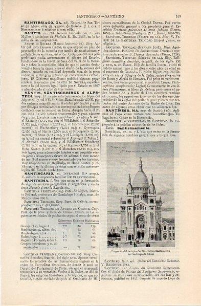 LAMINA V11264: Proyecto del Santisimo Sacramento en Santiago de Chile