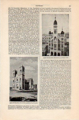 LAMINA V11265: Iglesia del Santisimo Sacramento, Buenos Aires