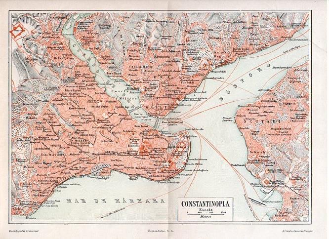 LAMINA V11319: Plano de Constantinopla