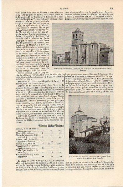 LAMINA V11290: Nuestra Señora de los Angeles en Los Santos de Maimona, Badajoz