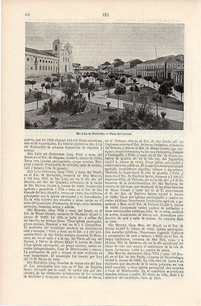 LAMINA V11298: Plaza del Carmen en Sao Luiz de Maranhao
