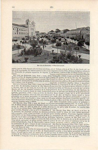 LAMINA V11298: Plaza del Carmen en Sao Luiz de Maranhao