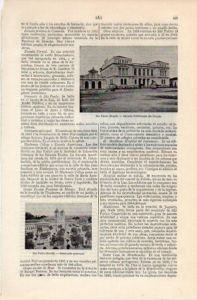 LAMINA V11301: Escuela Politecnica de Sao Paulo, Brasil