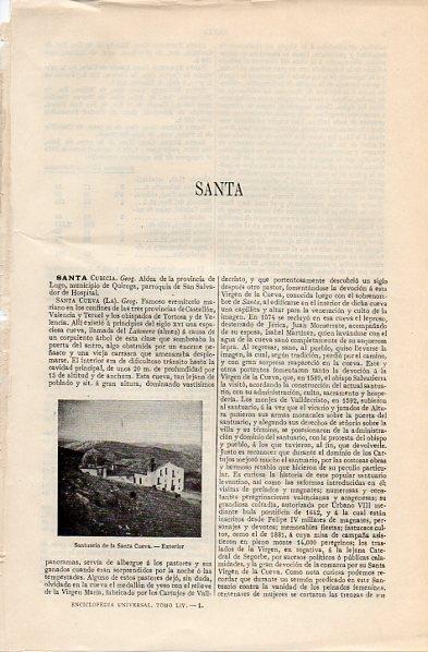 LAMINA V11185: Santuario de la Santa Cueva