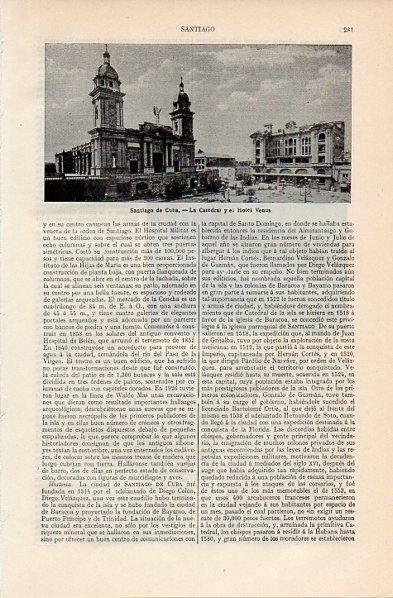 LAMINA V11239: La Catedral de Santiago de Cuba