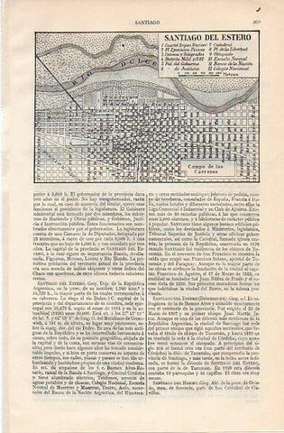 LAMINA V11248: Plano de Santiago del Estero, Argentina