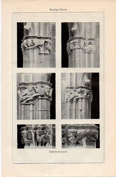 LAMINA V11227: Capiteles del Monasterio de Santas Creus