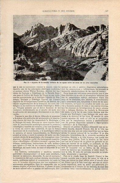 LAMINA V10827: Erosion de las aguas sobre las rocas en la montaña